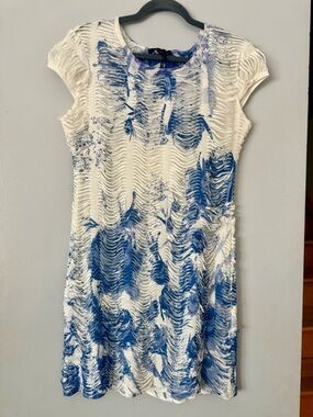 EUC Vintage Model France Y2K Shredded Slashed Dress Artsy